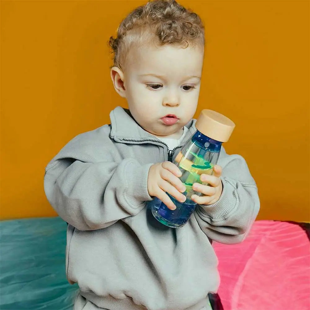Bouteille sensorielle Petit Boum Move - Spirale bleue