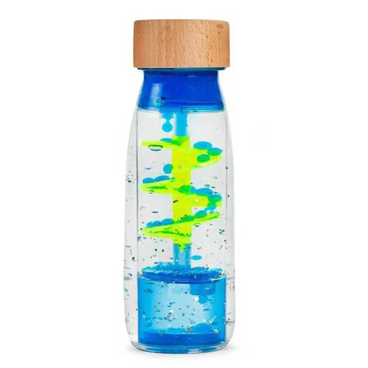 Bouteille sensorielle Petit Boum Move - Spirale bleue