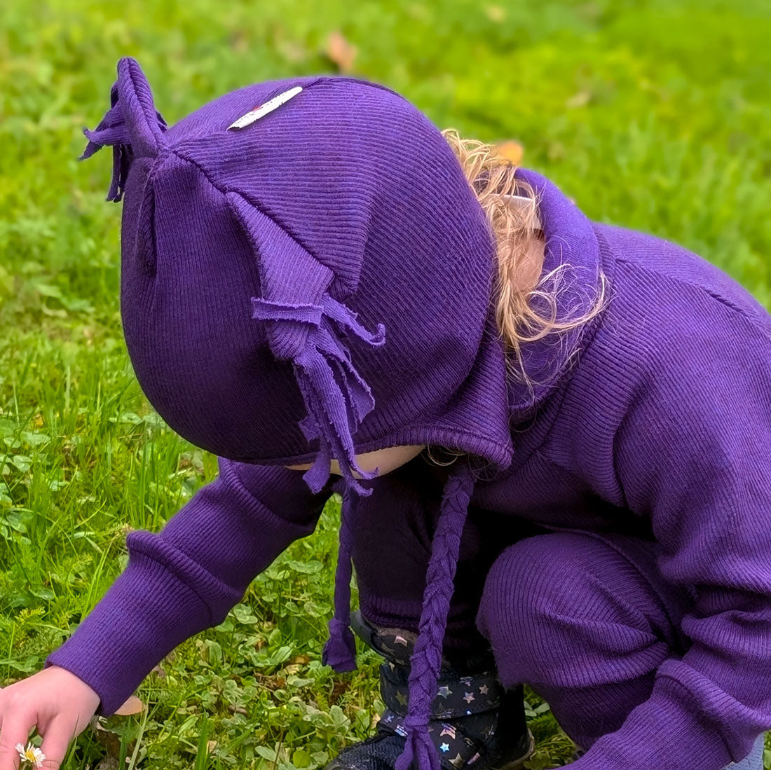 Bonnet évolutif Beanie Owl en laine mérinos Manymonths - Lilinappy
