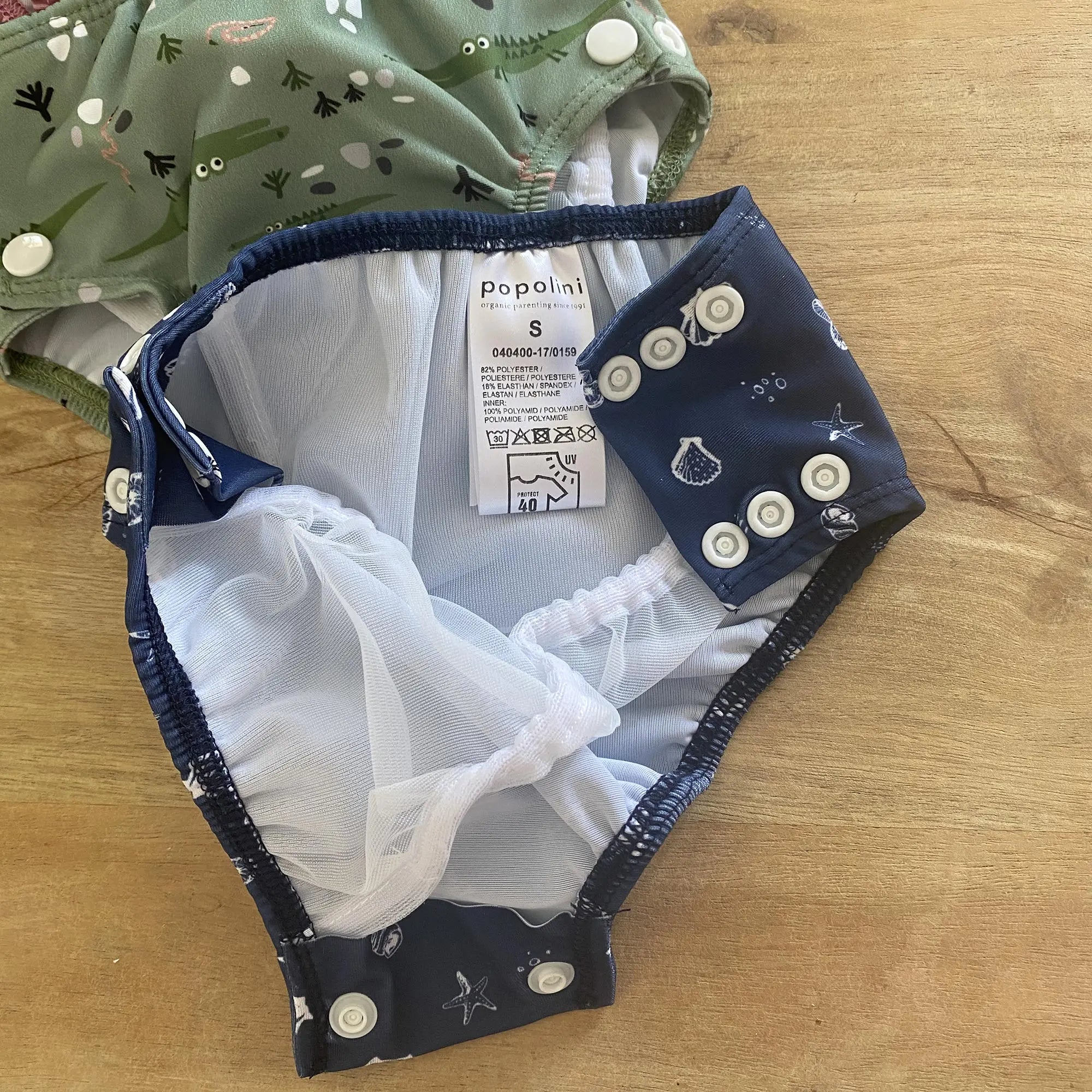 Maillot de bain couche bébé Popolini - Crocodile