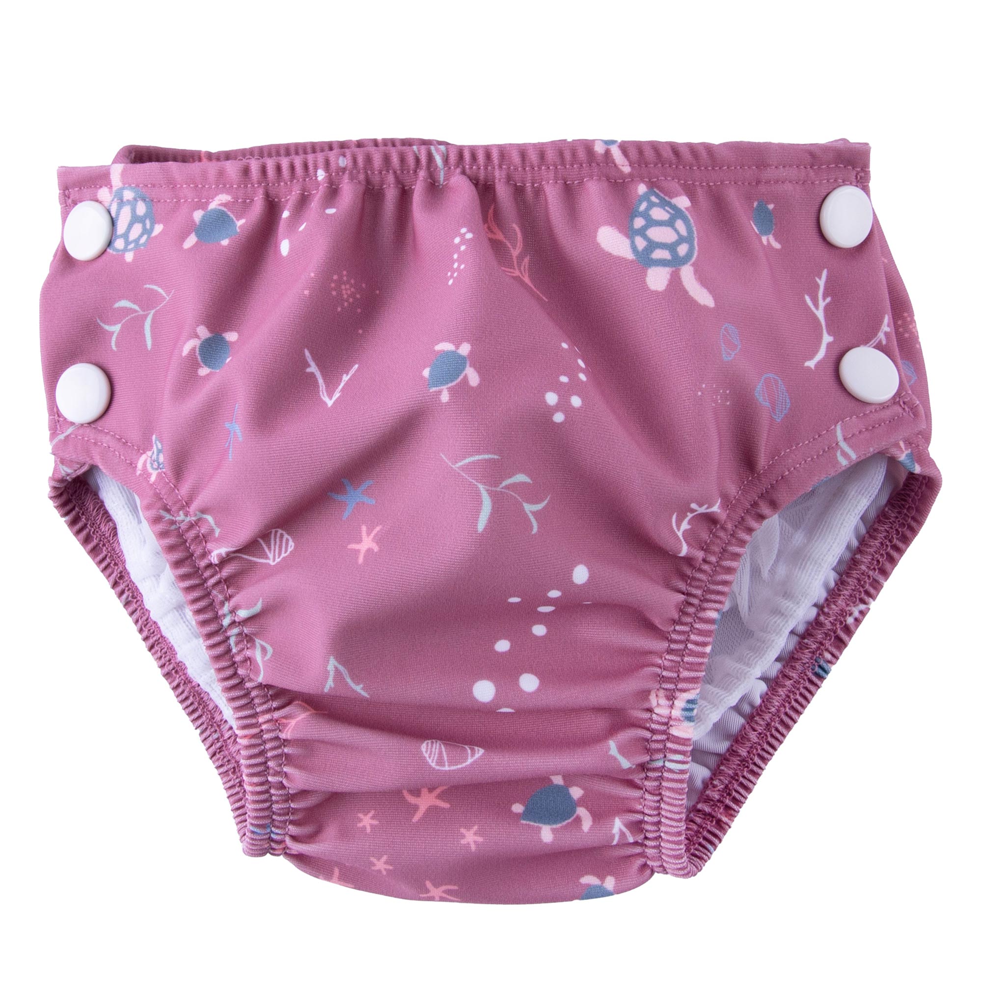 Maillot de bain couche bébé Popolini - Turtle Mauve