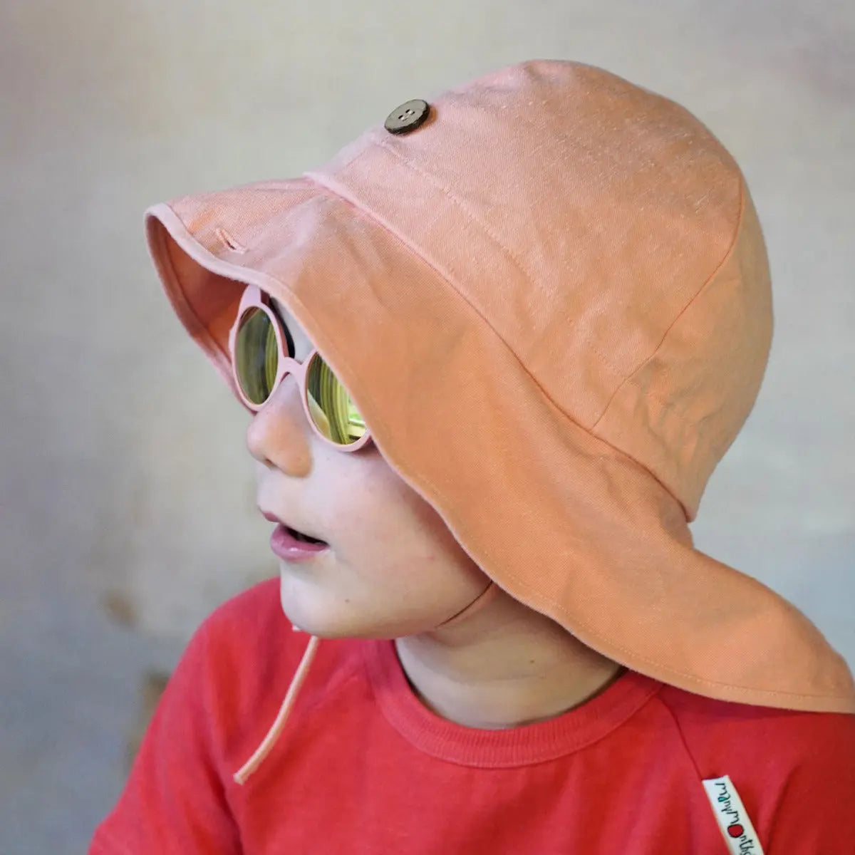 Chapeau de soleil ajustable Summer Manymonths - Ginger Orange - Lilinappy