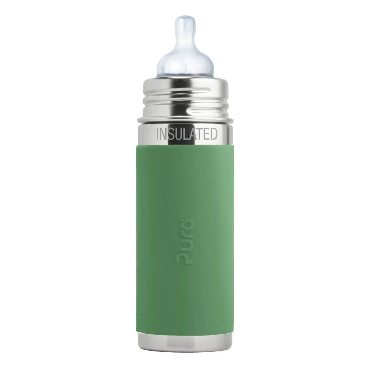 Biberon Inox Isotherme 260ml Pura - Moss
