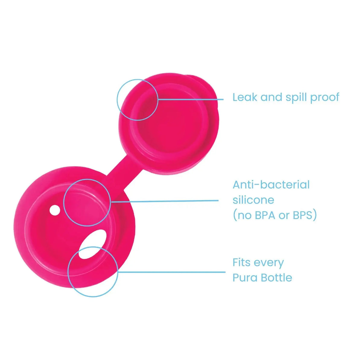 Gourde isotherme inox 475 ml Pura – Pink swirl