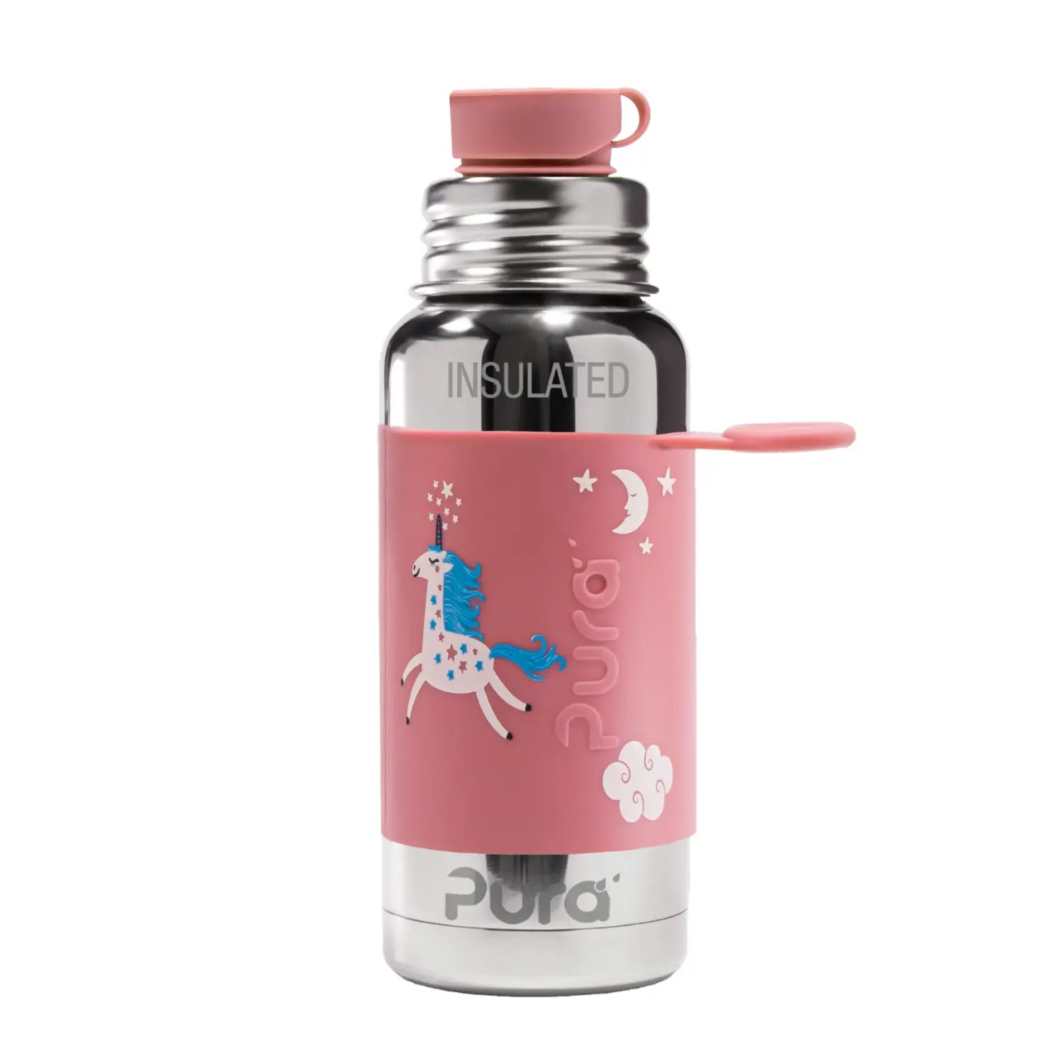 Gourde isotherme inox 475 ml Pura – Licorne