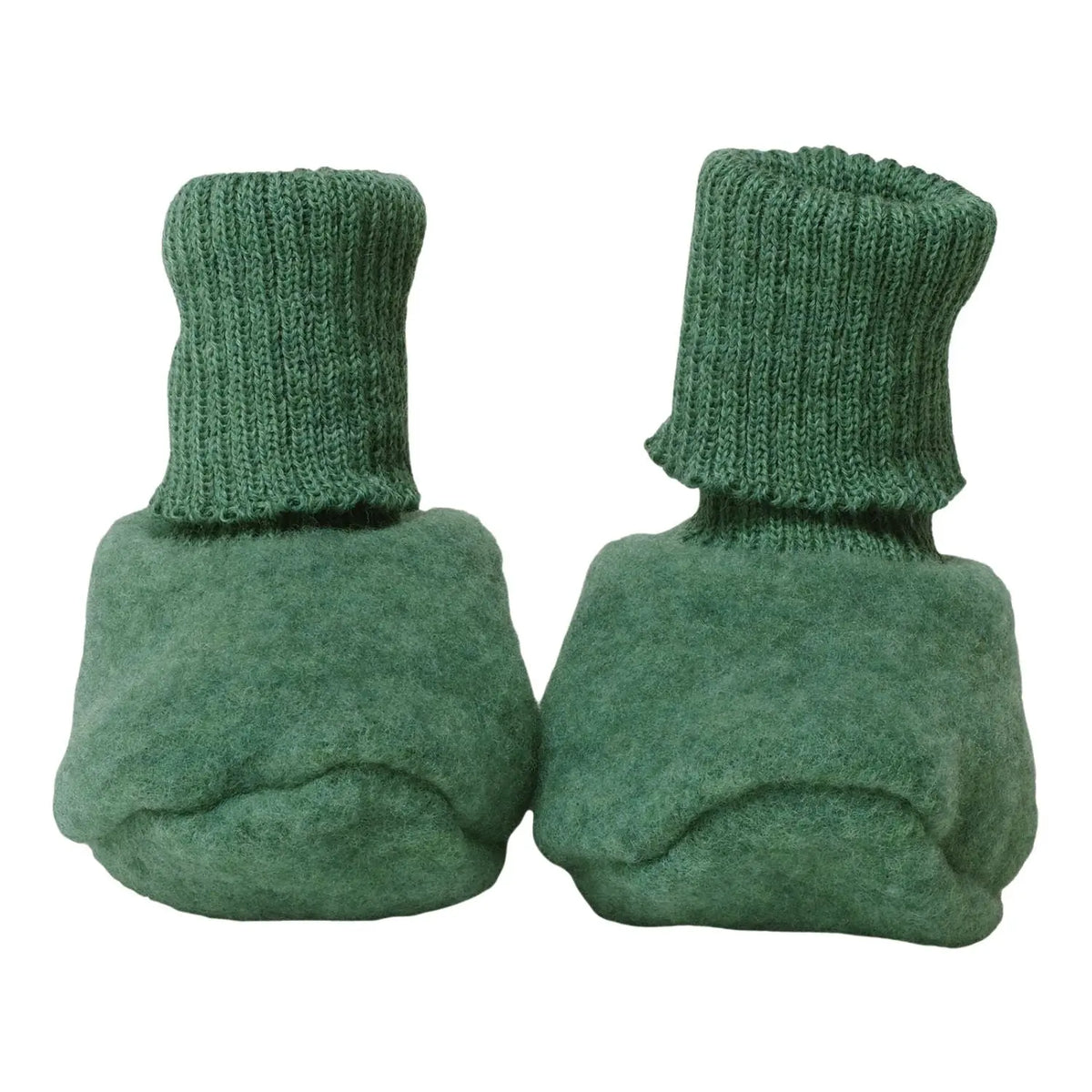 Chaussons bébé en polaire de laine mérinos bio Reiff – Vert