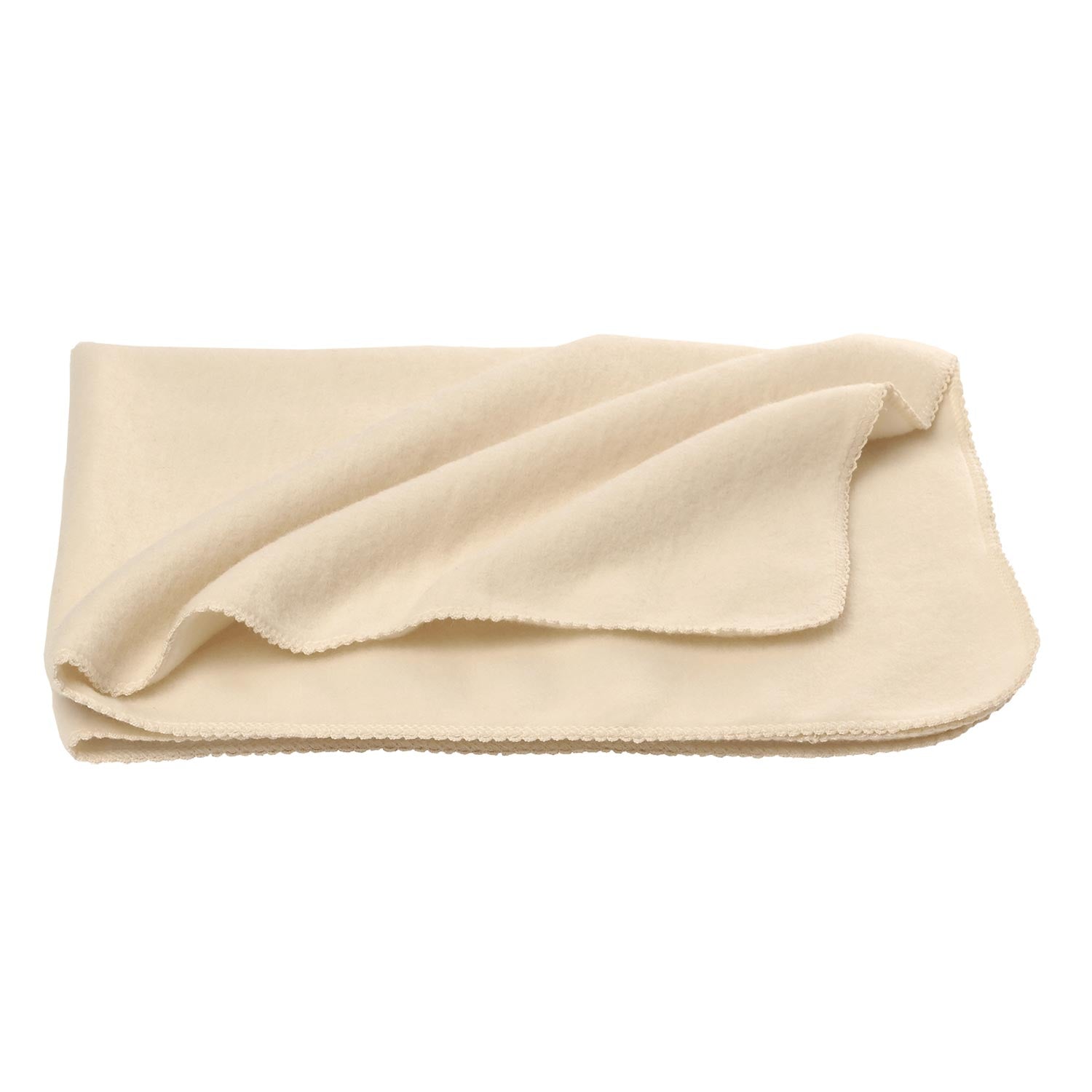 Couverture bébé en polaire de laine mérinos bio Reiff - Naturel