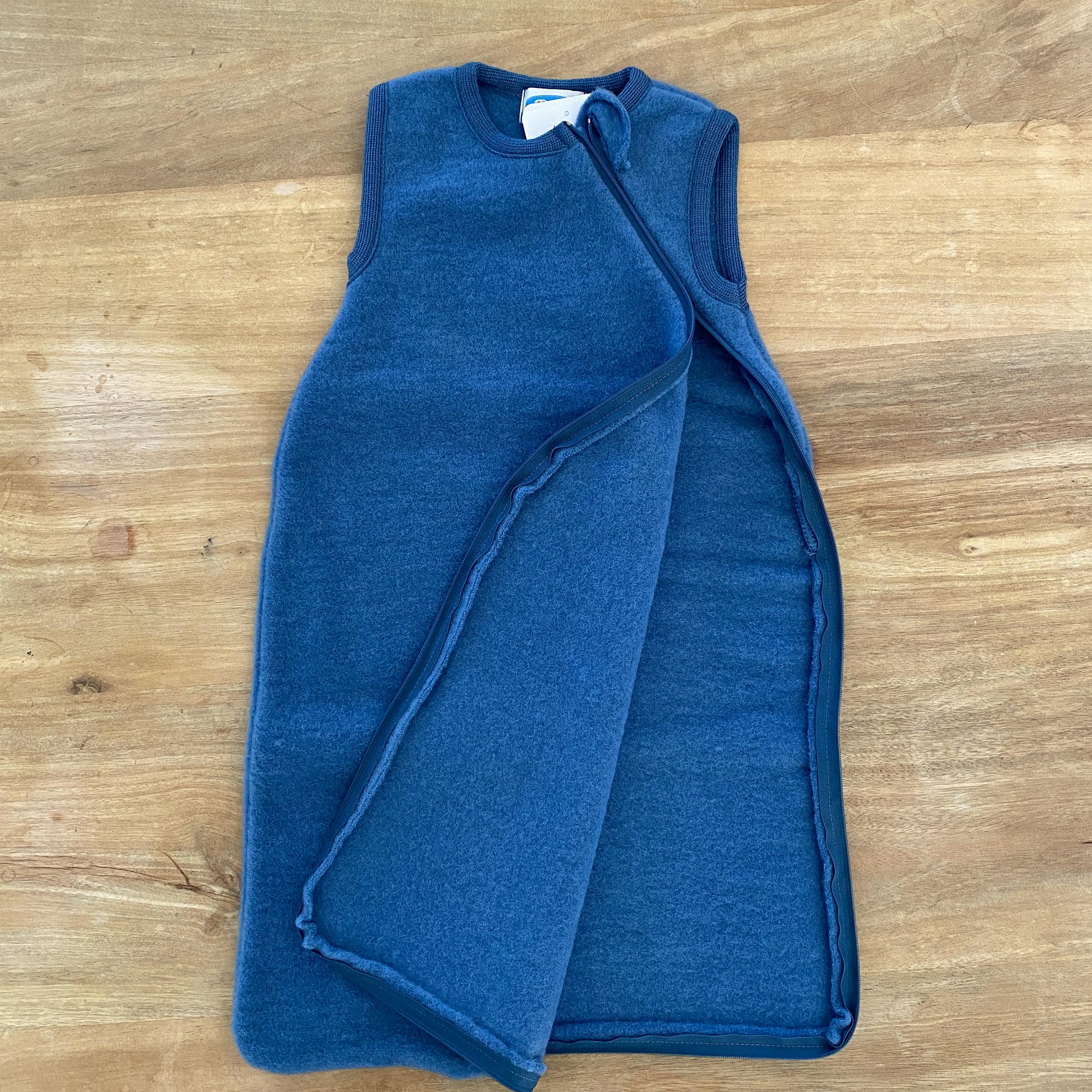 Gigoteuse sans manches en polaire de laine bio Reiff - Vert