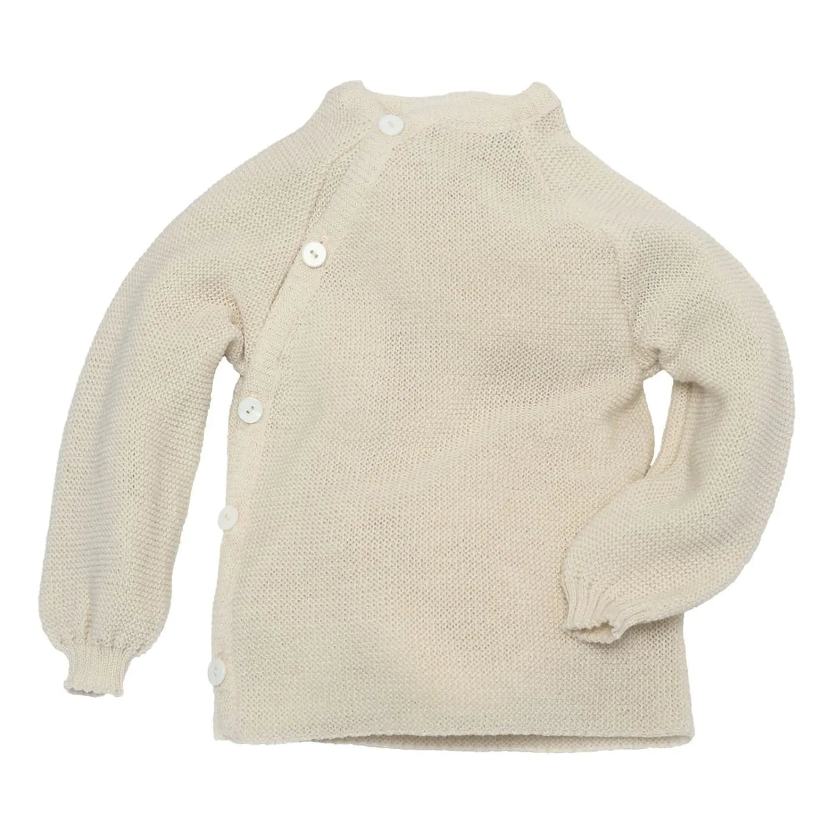 Gilet bébé en laine mérinos bio Reiff – Naturel