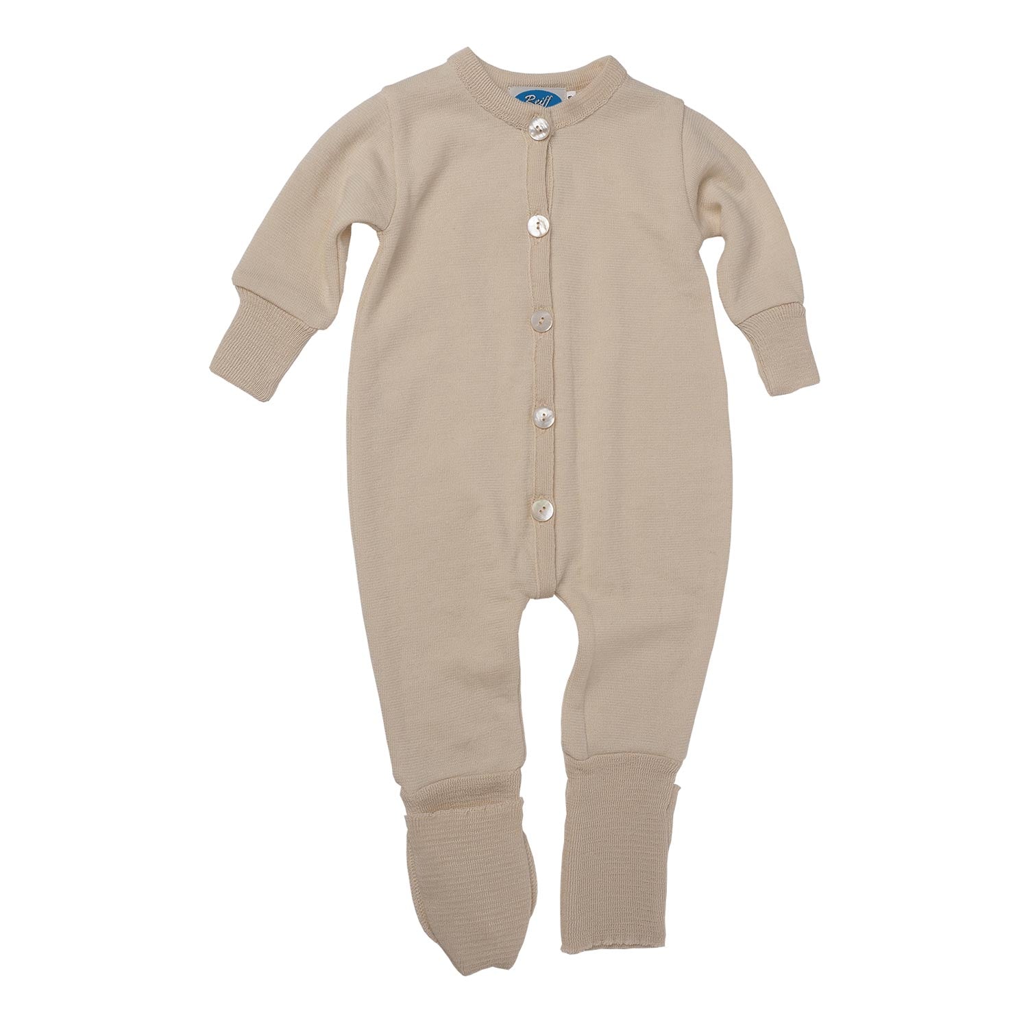 Pyjama en éponge de laine et soie Reiff - Naturel