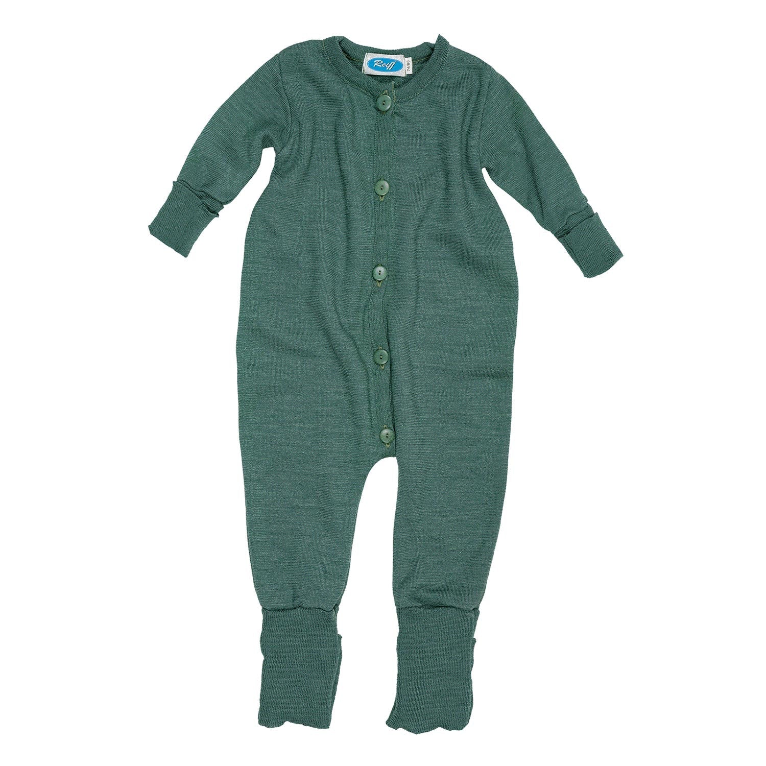 Pyjama en éponge de laine et soie Reiff - Vert