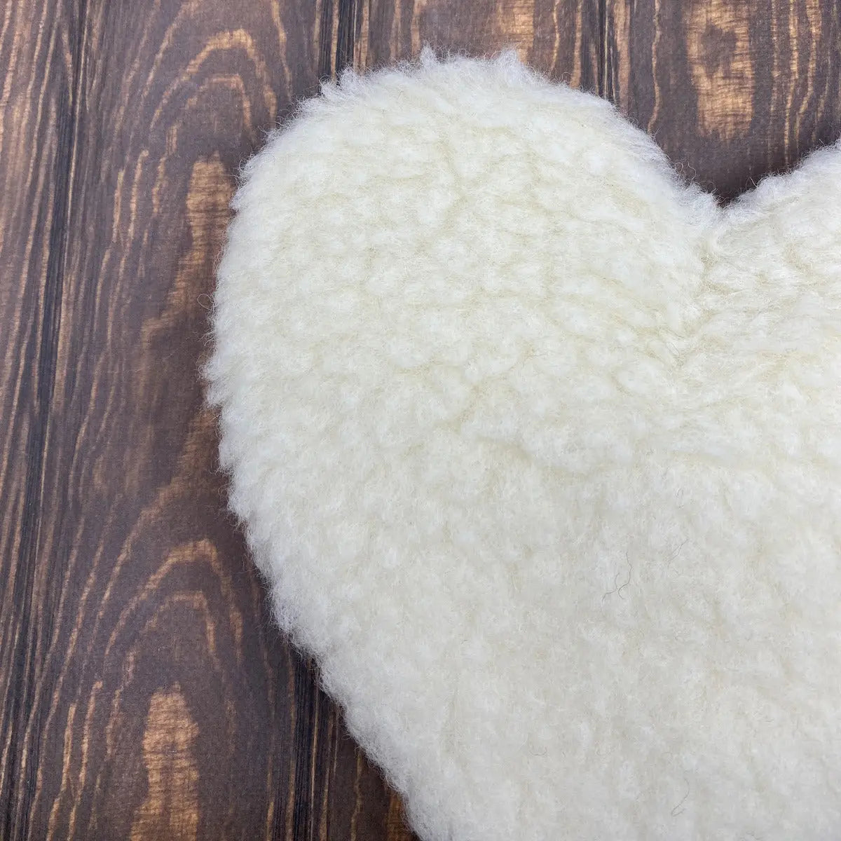 Bouillotte coeur en laine vierge Saling