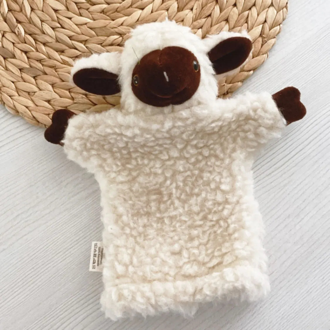 Marionnette en pure laine vierge Saling - Agneau foncé