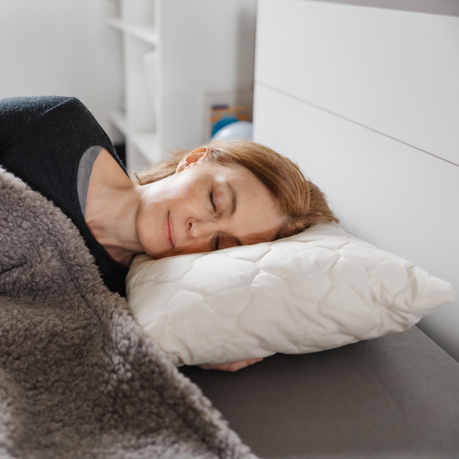 Oreiller naturel en laine de mouton et coton biologique Saling 40x60 cm