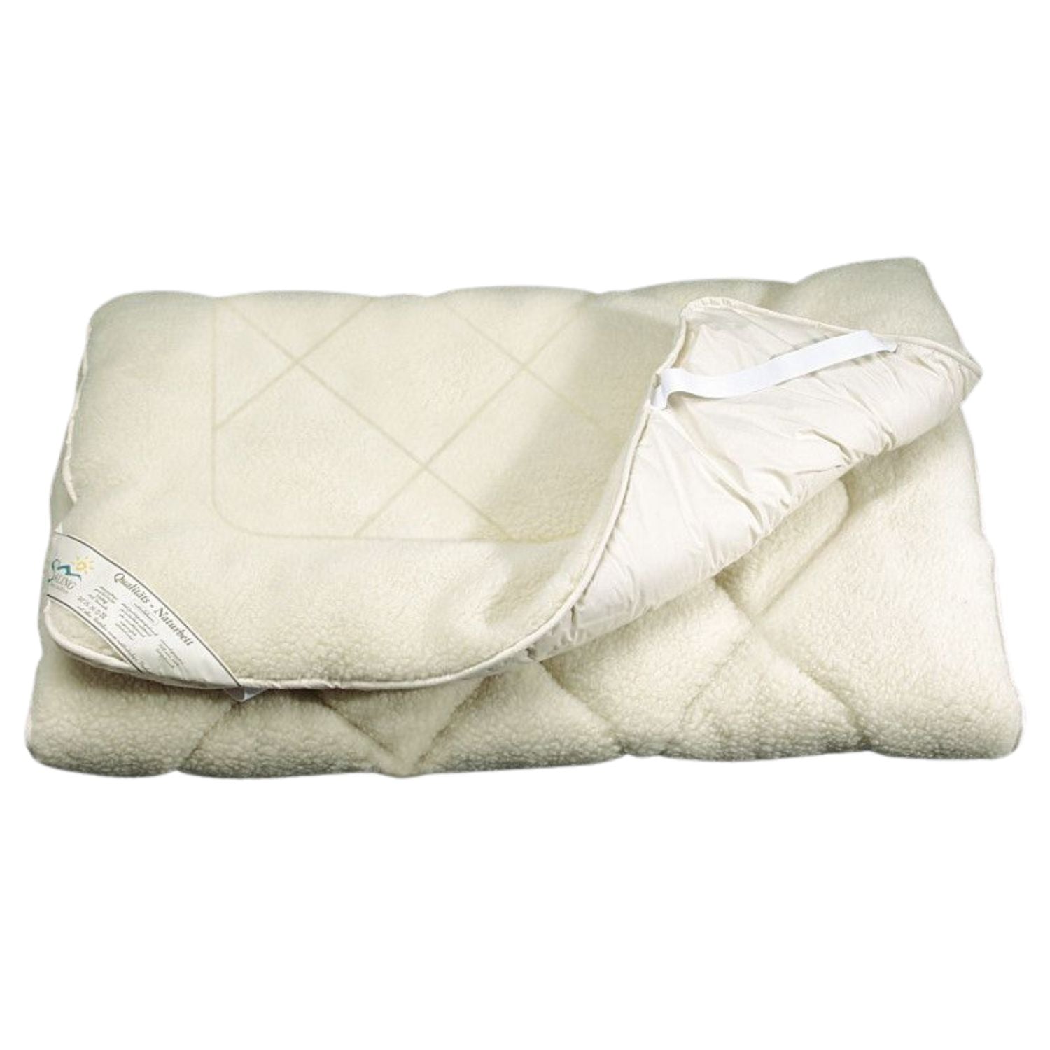 Surmatelas en laine de mouton mérinos Saling - 90×190cm