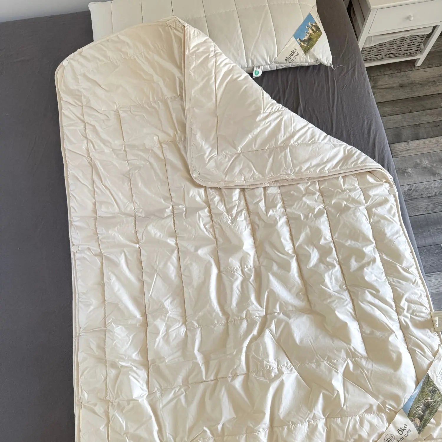 Couette enfant 4 saisons en laine vierge bio Sassoupi 100x135 cm
