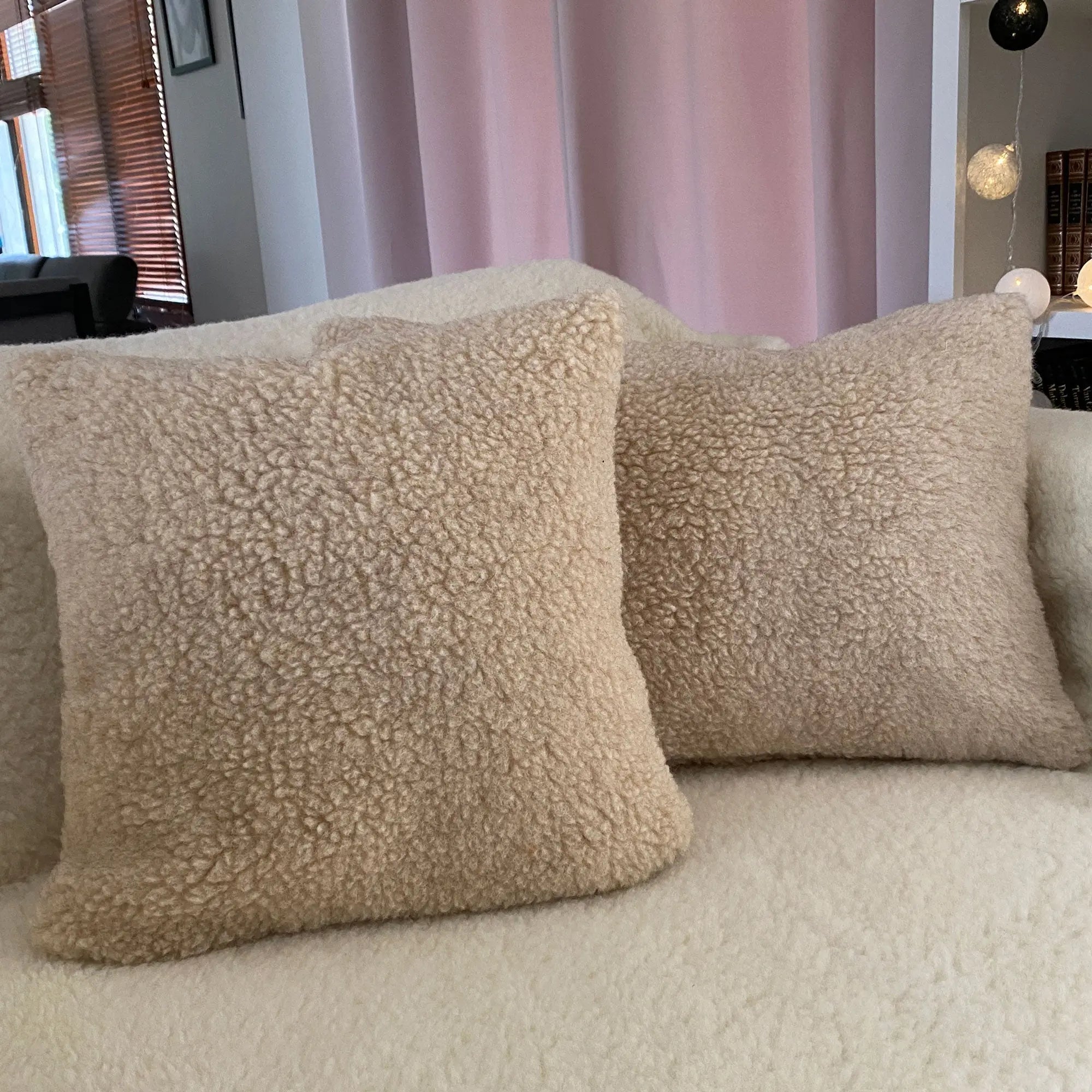 Oreiller en pure laine et coton Sassoupo - 40x40cm