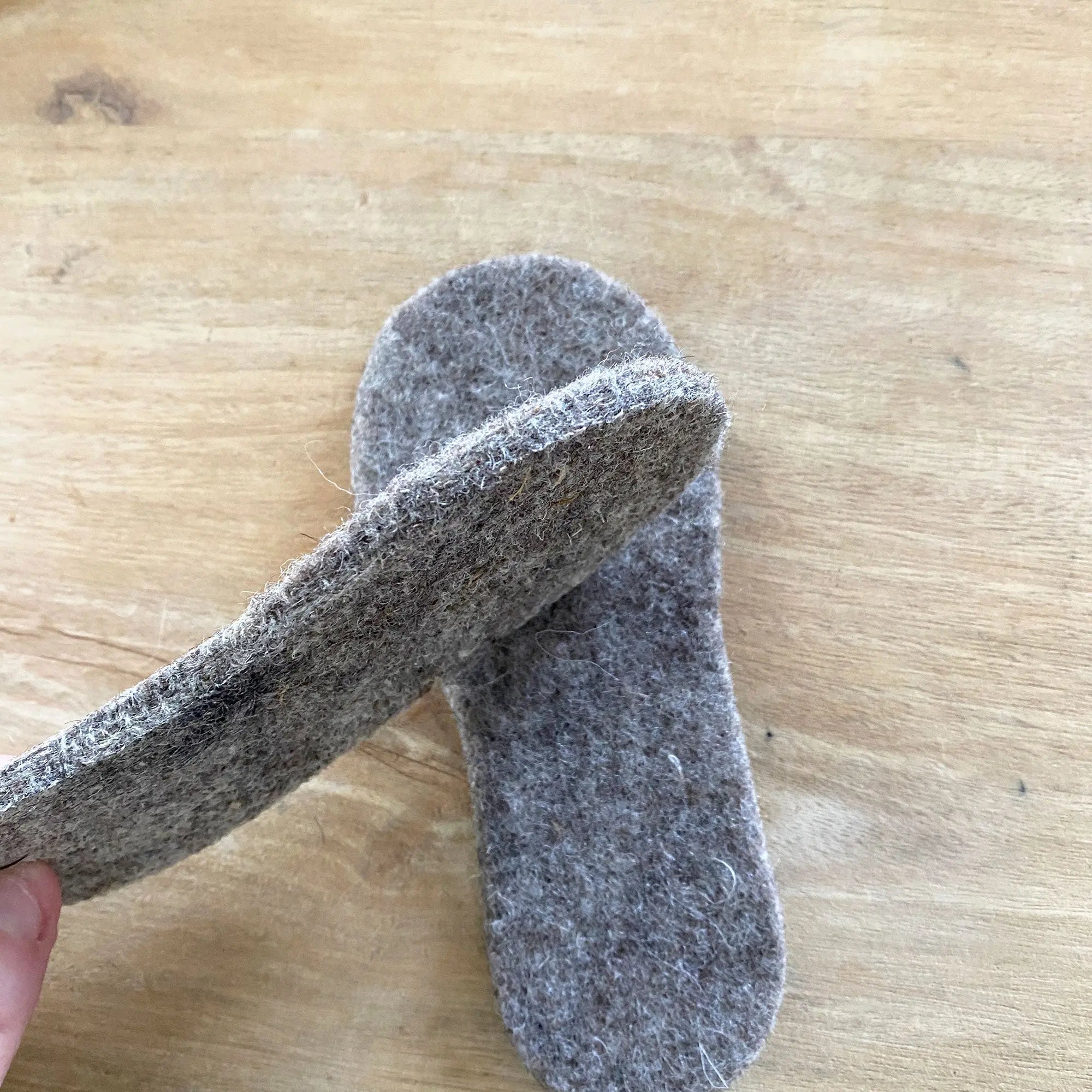 Semelles en laine vierge bio Sassoupi