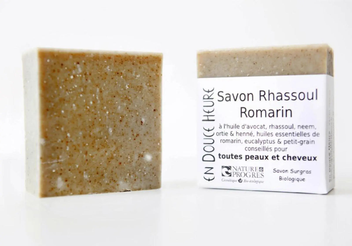 Savon Corps & cheveux Rhassoul, Romarin En Douce Heure