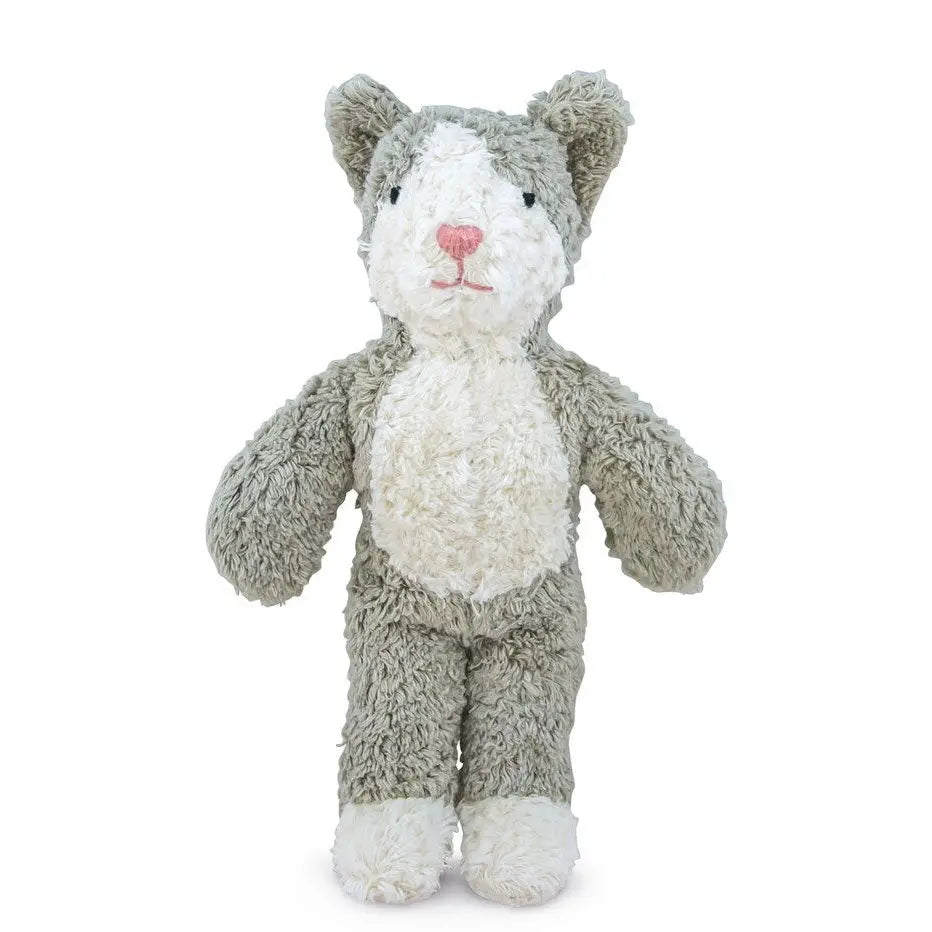 Doudou bébé chat en coton bio & laine Senger Naturwelt
