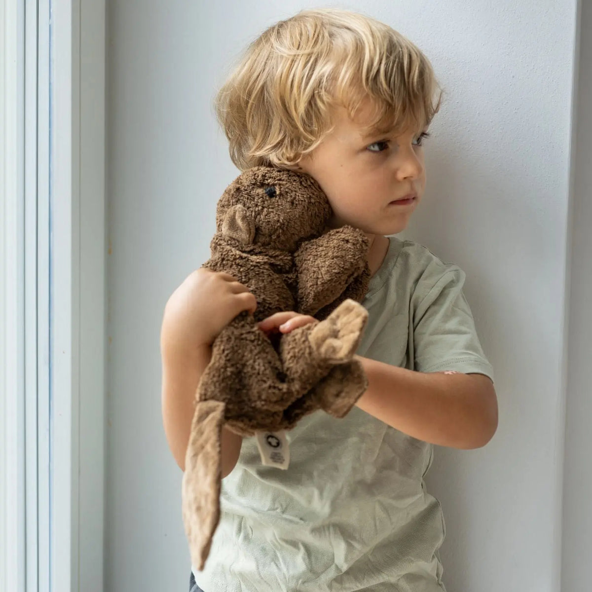 Doudou bouillotte en coton bio Senger Naturwelt - Castor