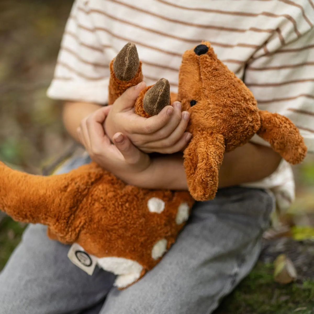 Doudou bouillotte en coton bio Senger Naturwelt - Faon