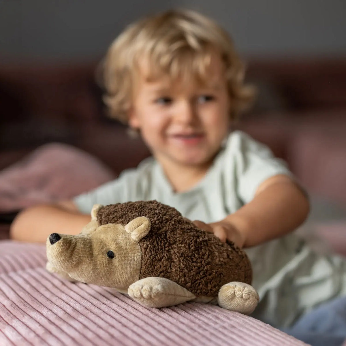 Doudou bouillotte en coton bio Senger Naturwelt - Hérisson