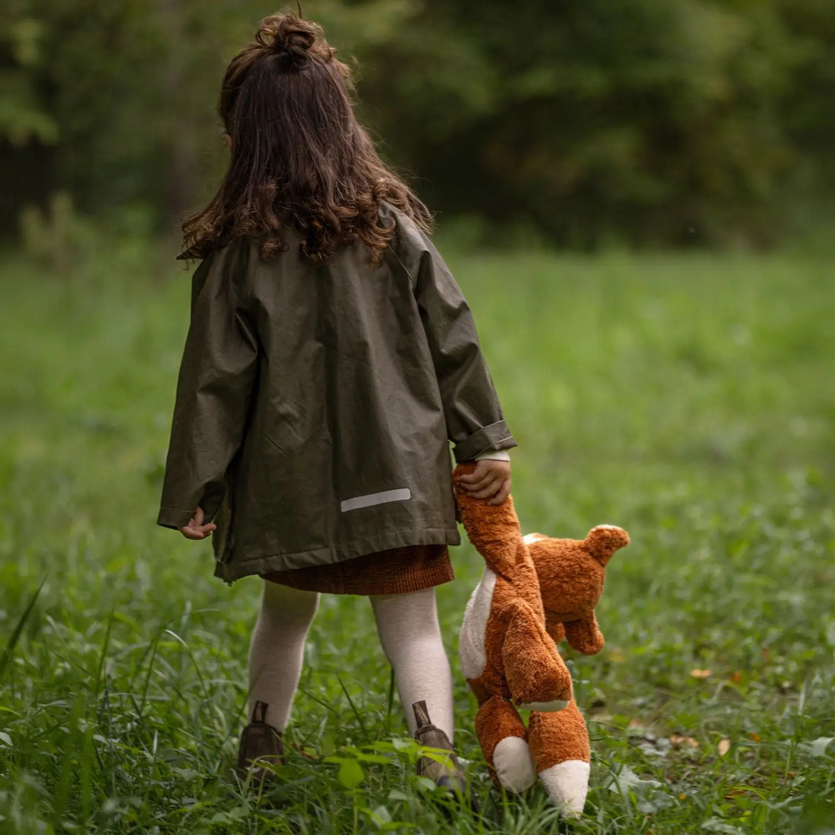 Doudou bouillotte en coton bio Senger Naturwelt - Renard grand modèle