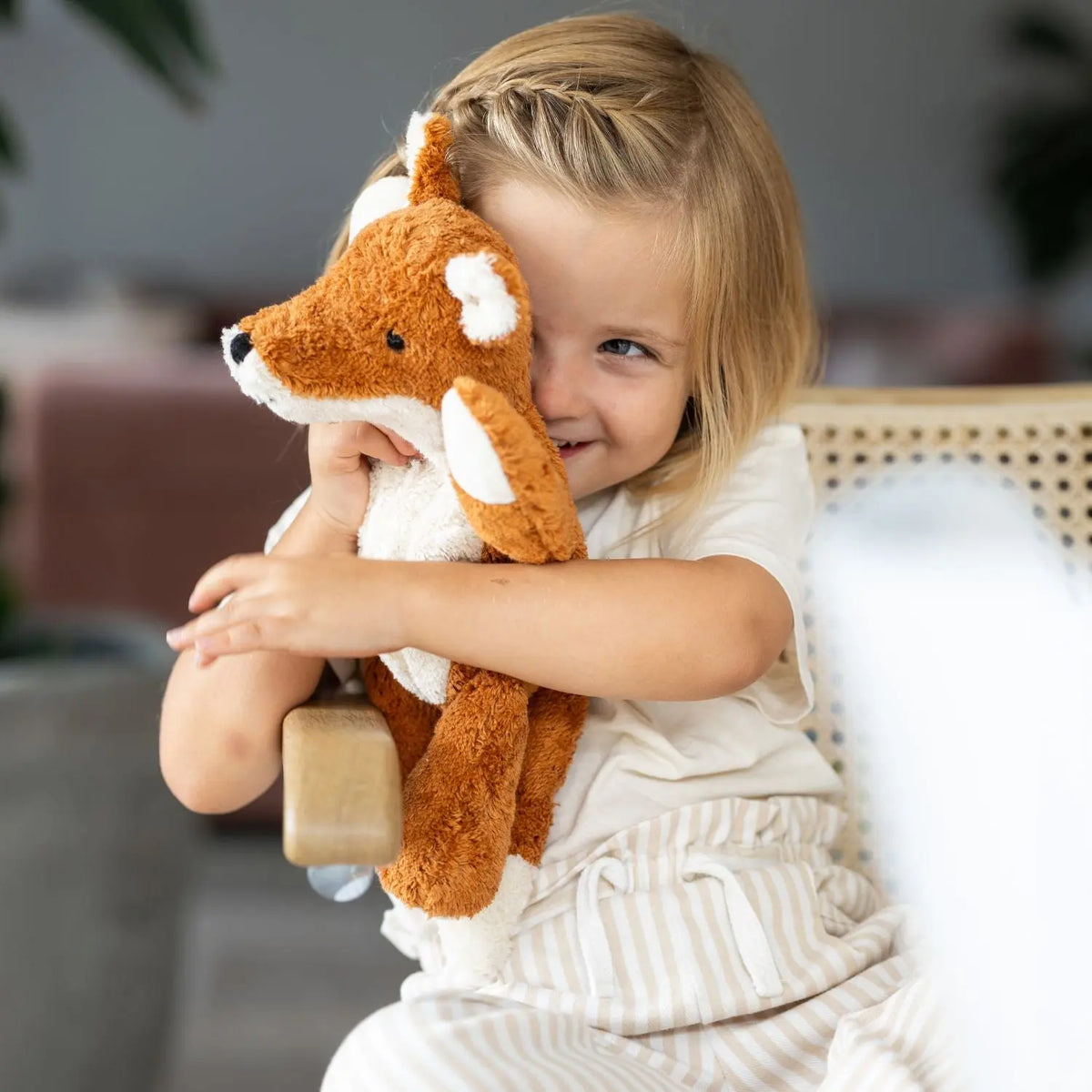Doudou bouillotte en coton bio Senger Naturwelt - Renard petit modèle