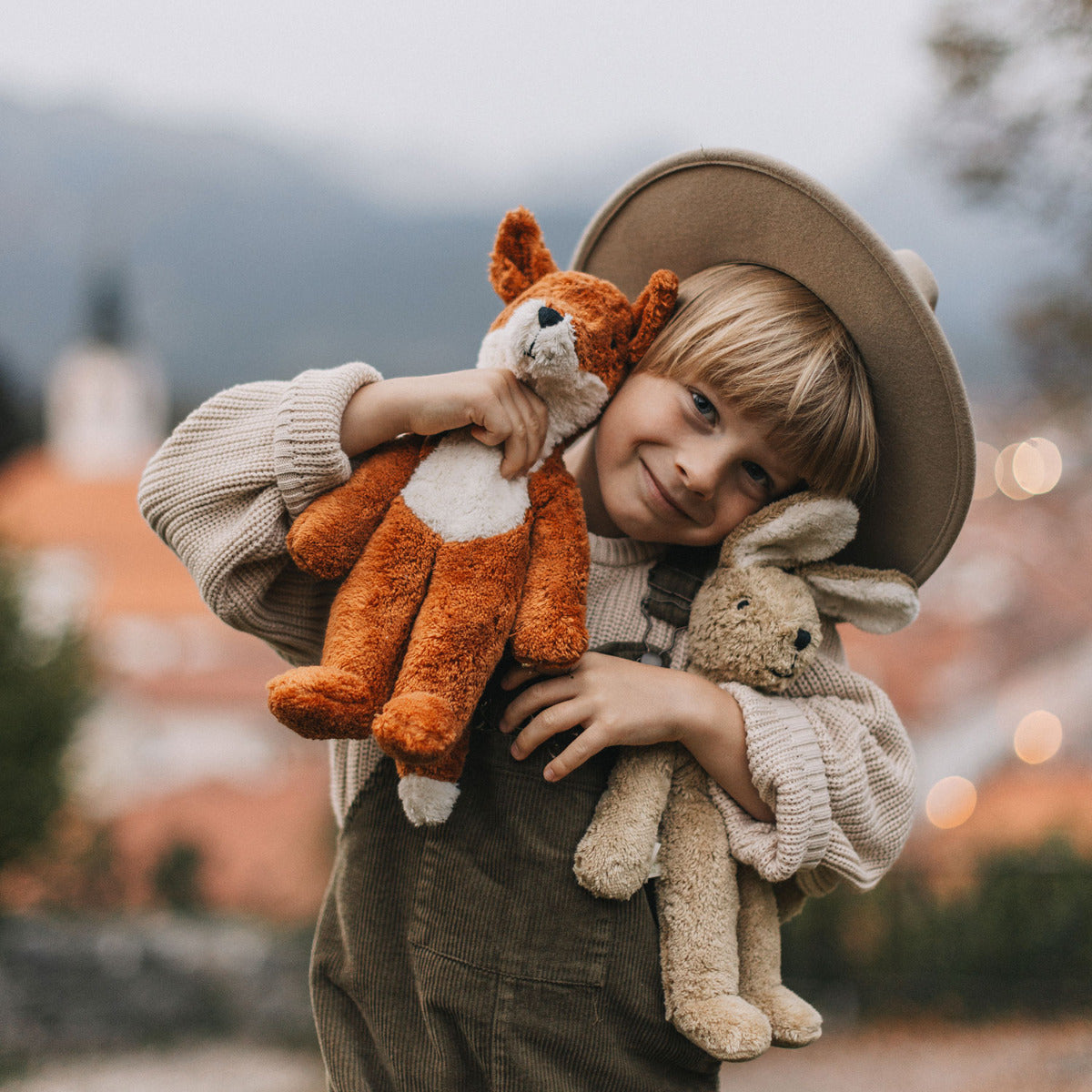 Doudou Renard en coton bio Senger Naturwelt - Lilinappy