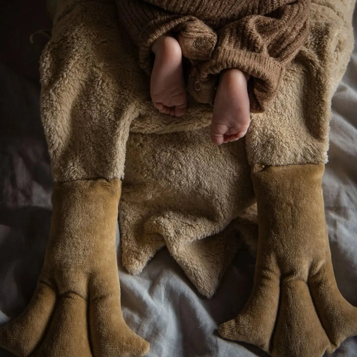 Peluche géante bouillotte Oie XL Senger - Lin