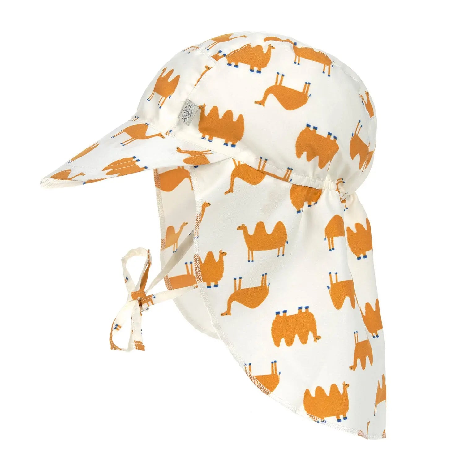 Casquette protège nuque anti-UV Lässig - Camel nature - Lilinappy