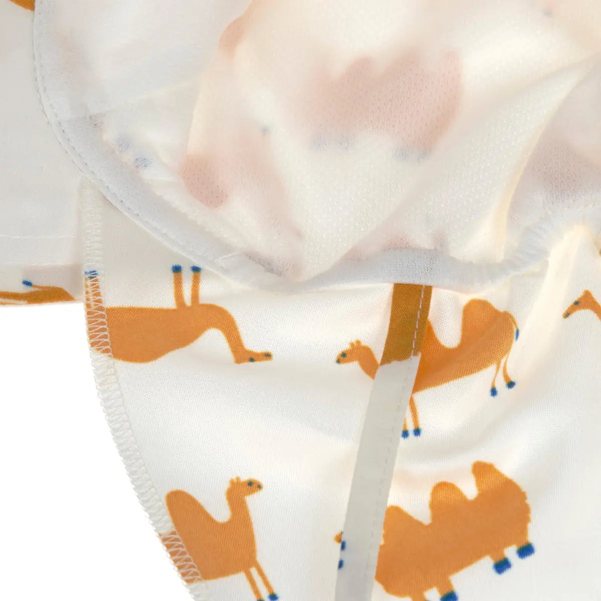 Casquette protège nuque anti-UV Lässig - Camel nature - Lilinappy