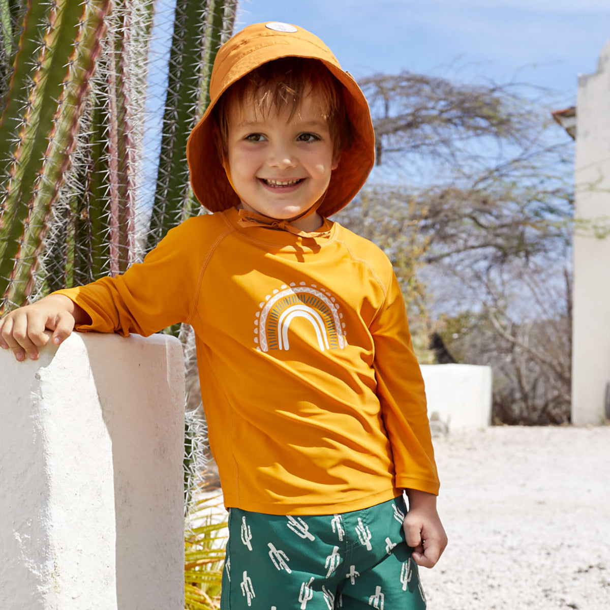 T-shirt anti-UV manches longues Lässig - Rainbow gold - Lilinappy