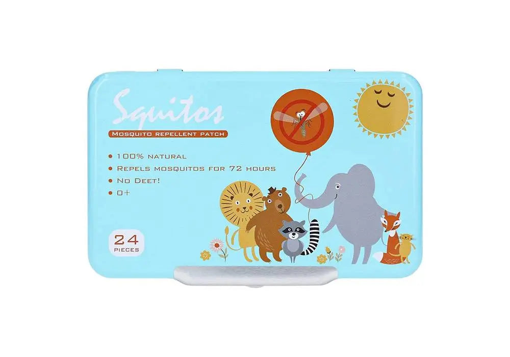 24 patches antimoustiques non toxiques et naturels pour bébé et enfant Squitos