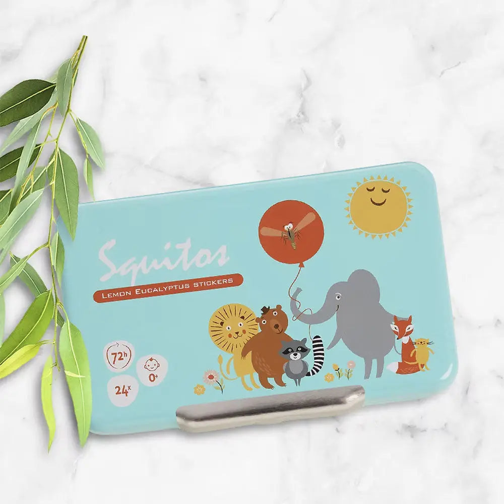 24 patches antimoustiques non toxiques et naturels pour bébé et enfant Squitos