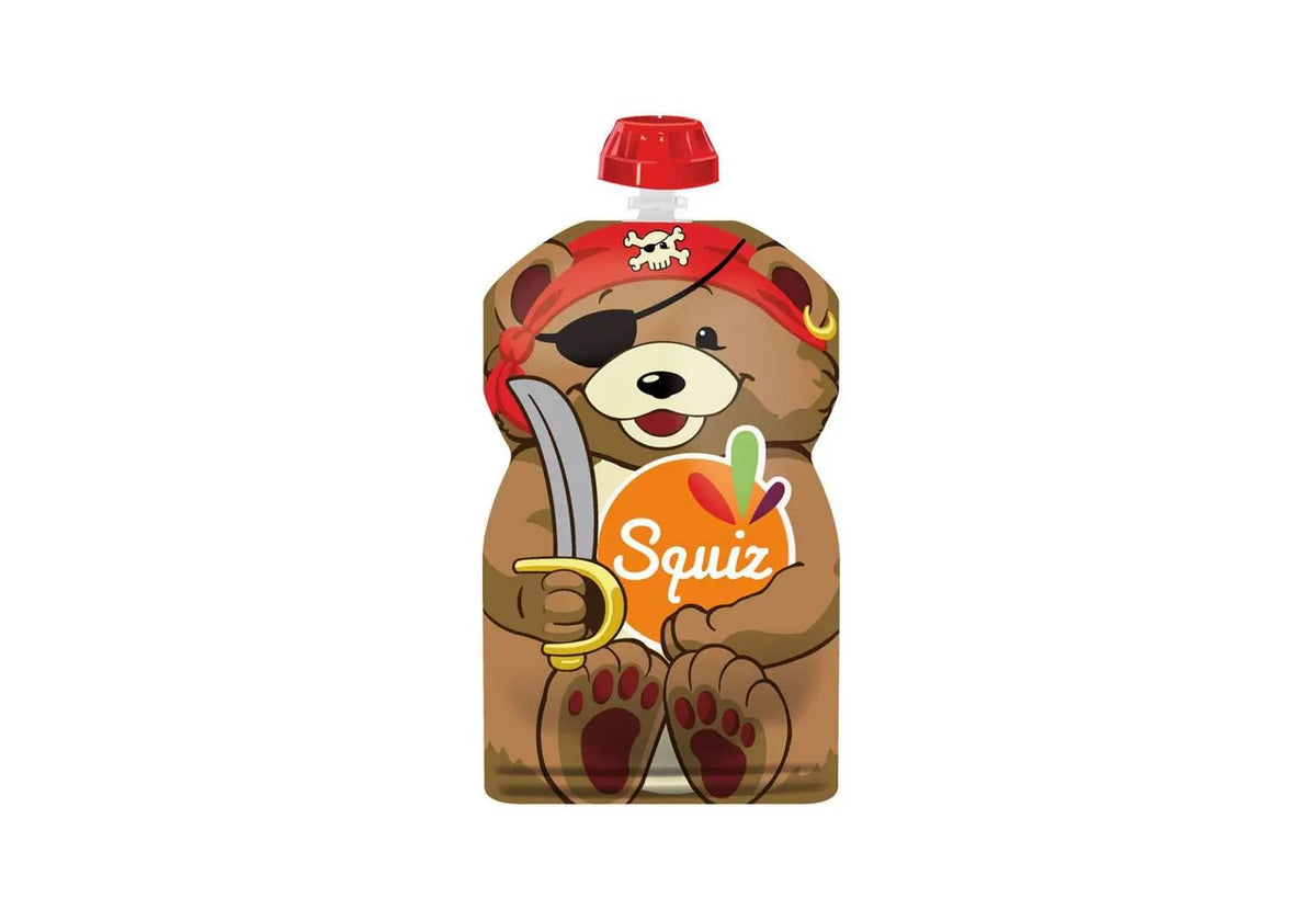 Gourde réutilisable pour compotes et purées Squiz Ours