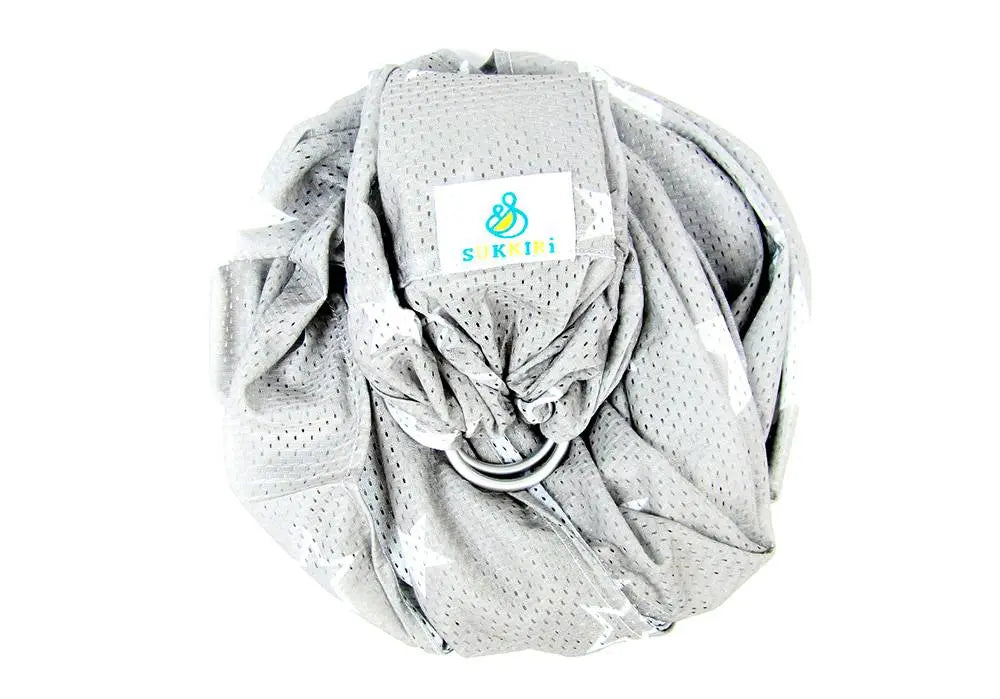 Porte-bébé Sling Sukkiri Gris étoile blanche