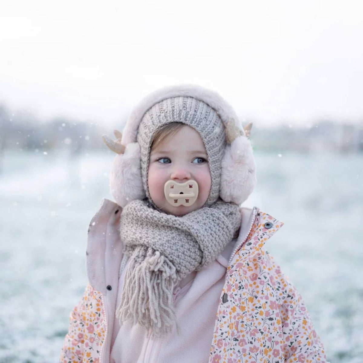 2 tétines Hévéa Bleu & Sand 3/36 mois