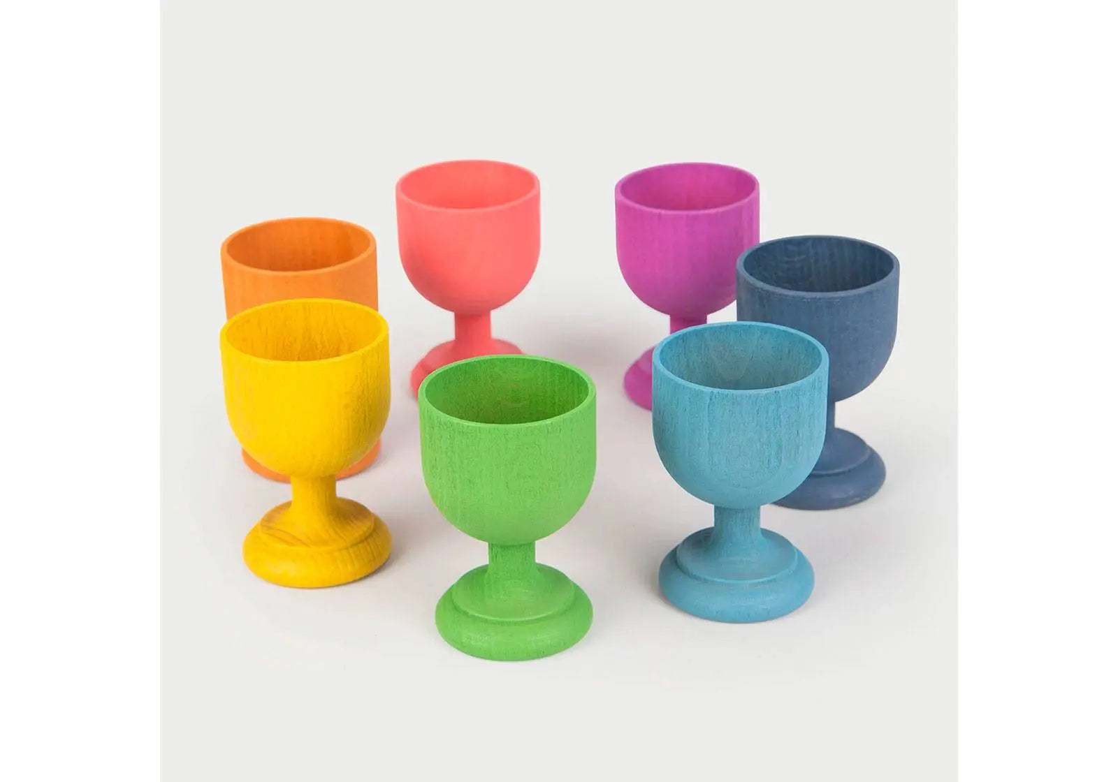 Coquetiers en bois rainbow Tickit - Lilinappy