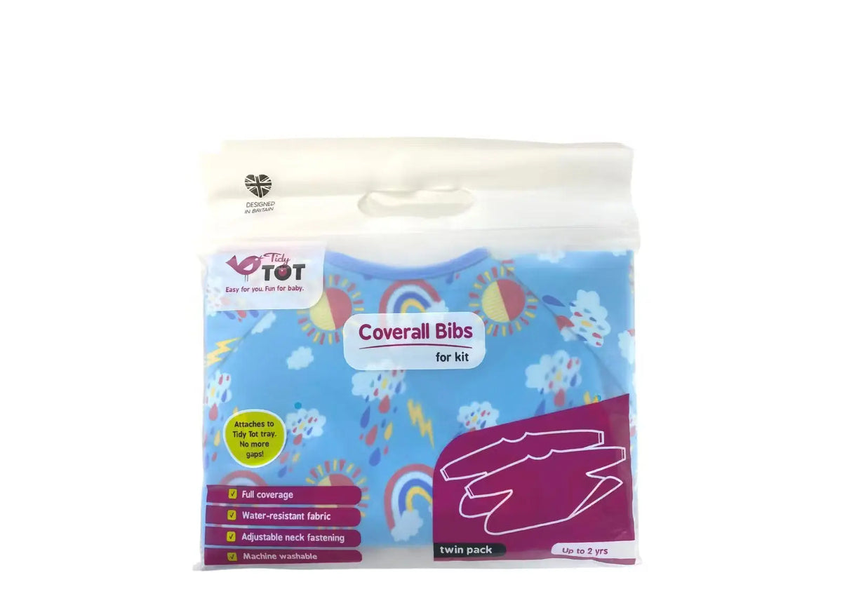 2 bavoirs du Kit spécial DME Tidy Tot - Rainbow/Carottes
