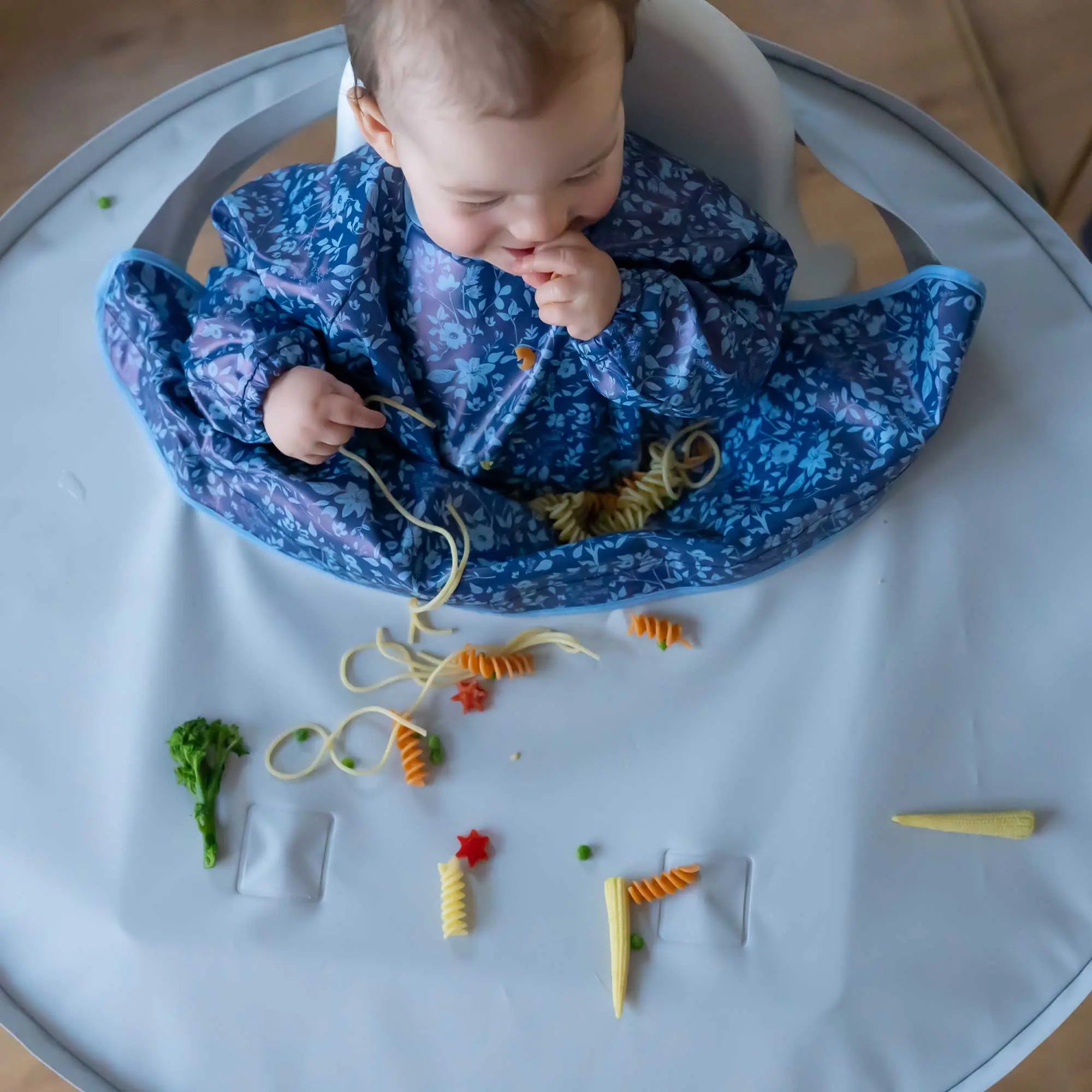 Bavoir supplémentaire pour Kit Tidy Tot - Fleur de jardin bleu
