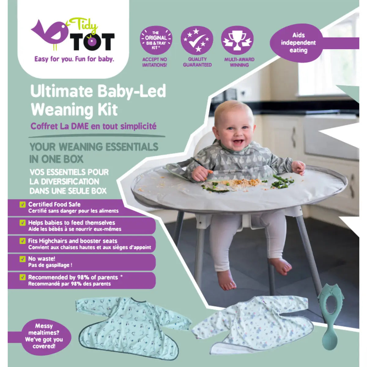 Kit bundle spécial DME Tidy Tot - dove grey Tidytot
