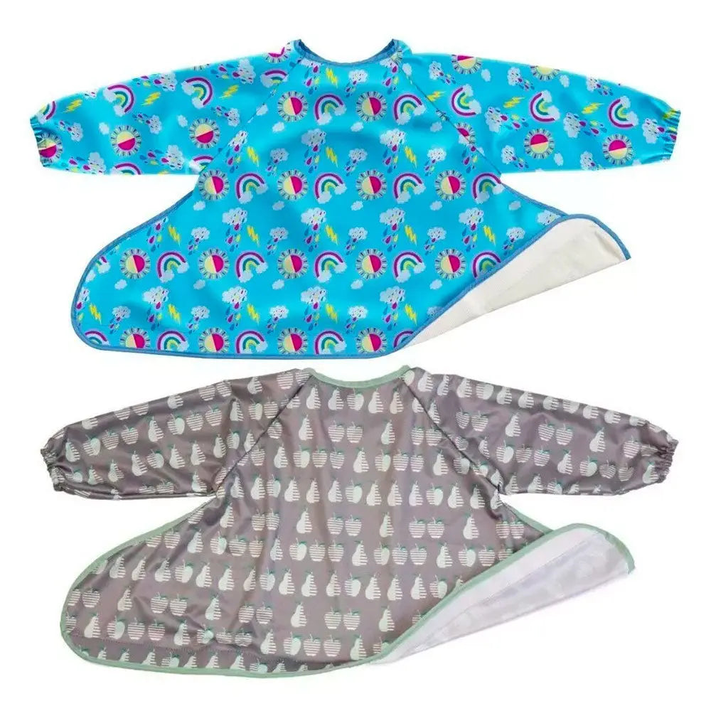 2 bavoirs du Kit spécial DME Tidy Tot - Rainbow/Apples