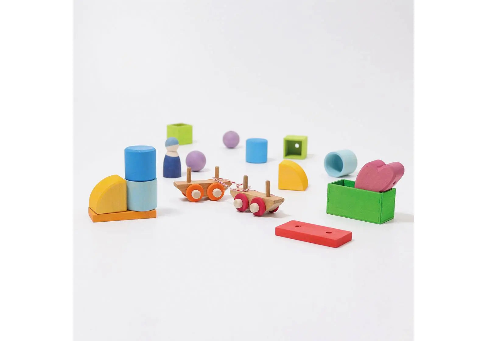 Jeu de construction train en bois Grimm's - Lilinappy