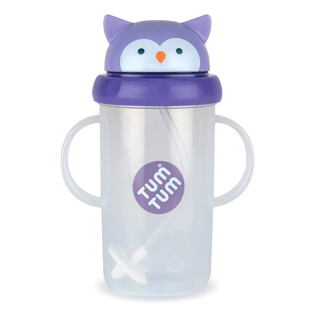 Grande tasse d’apprentissage avec paille Tum Tum - Chouette