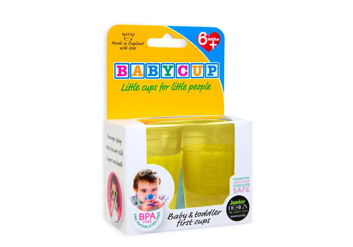 Lot de 4 Mini tasses Babycup - Jaune