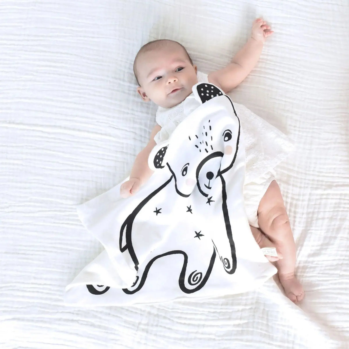 Doudou couverture Ours en coton bio Wee Gallery