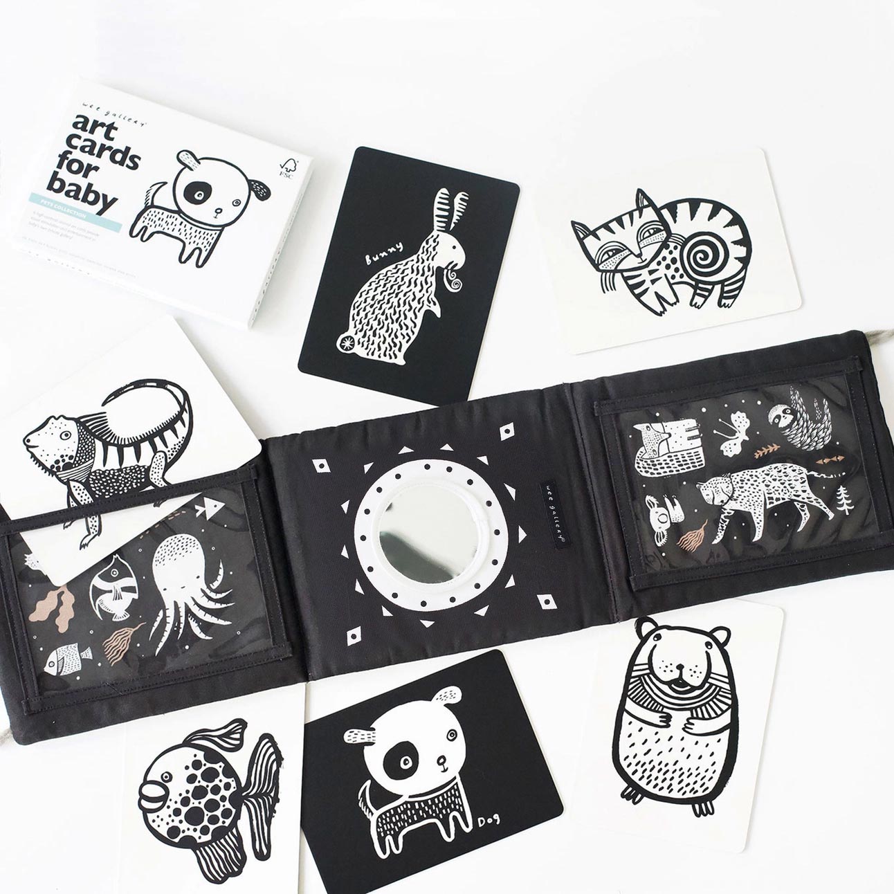 Coffret Cadeau support & cartes contrastées Wee Gallery
