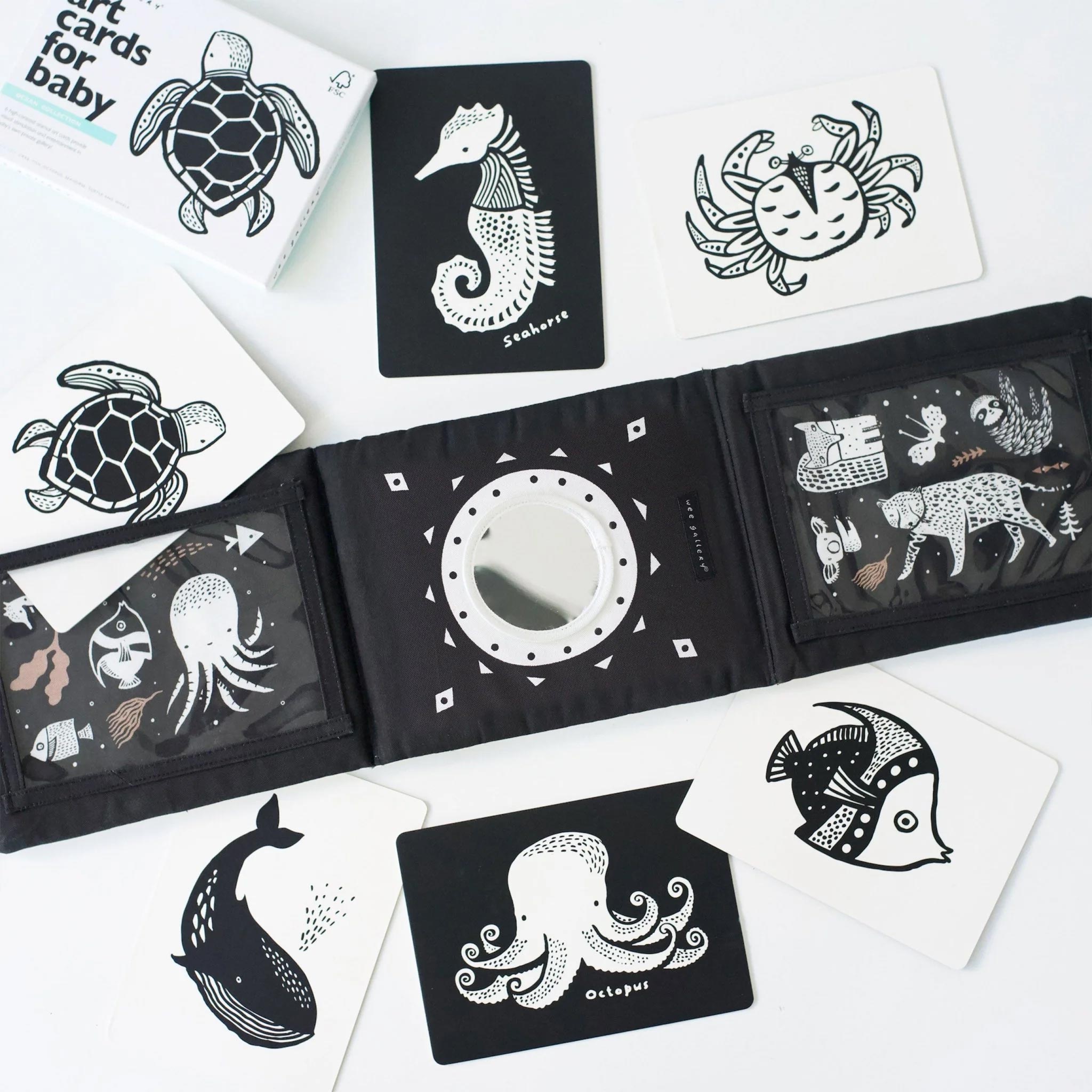 Coffret Cadeau support & cartes contrastées Wee Gallery